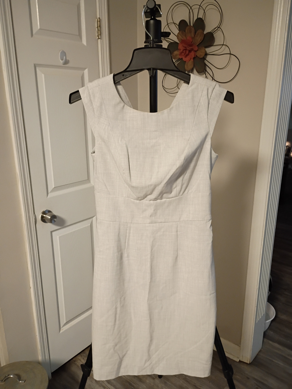 The Limited  Sleeveless Light Gray Sheath Dress
